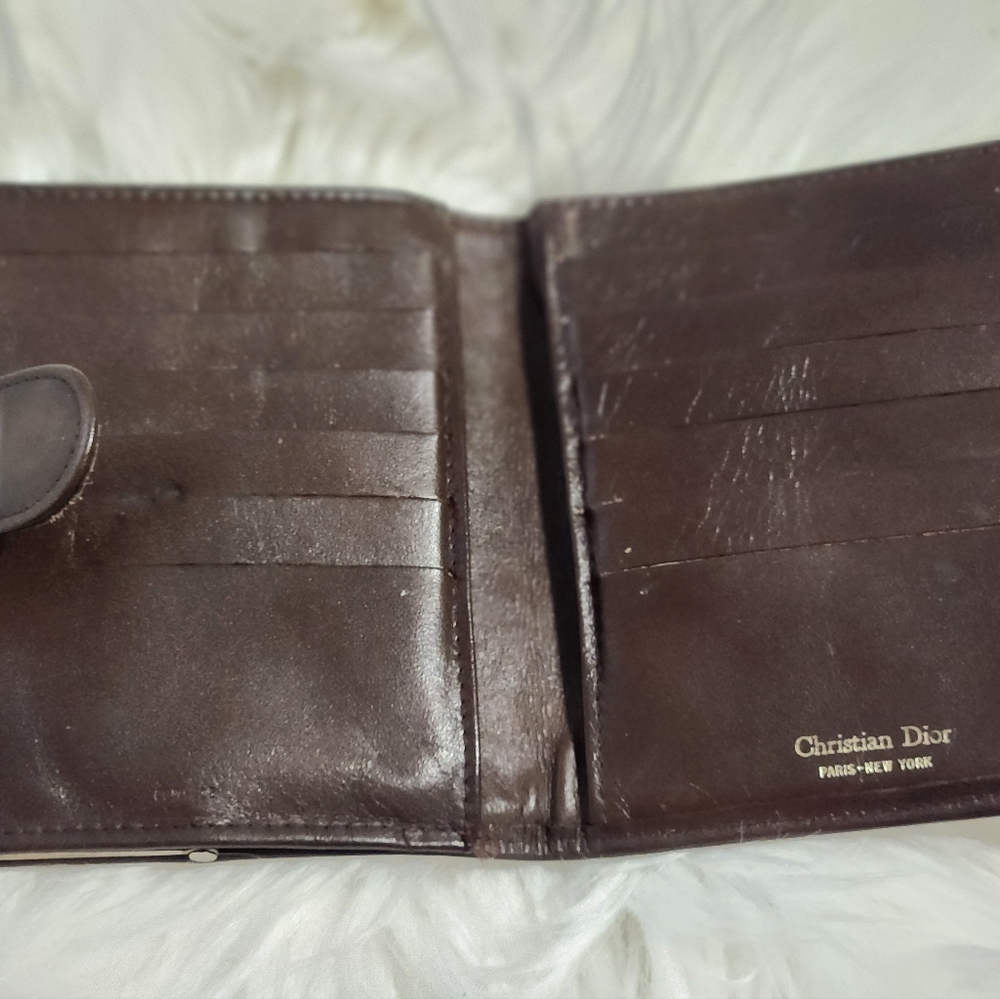 Christian Dior Vintage Trotter Wallet Brown With FLAWS INSIDE - Picture 15 of 15